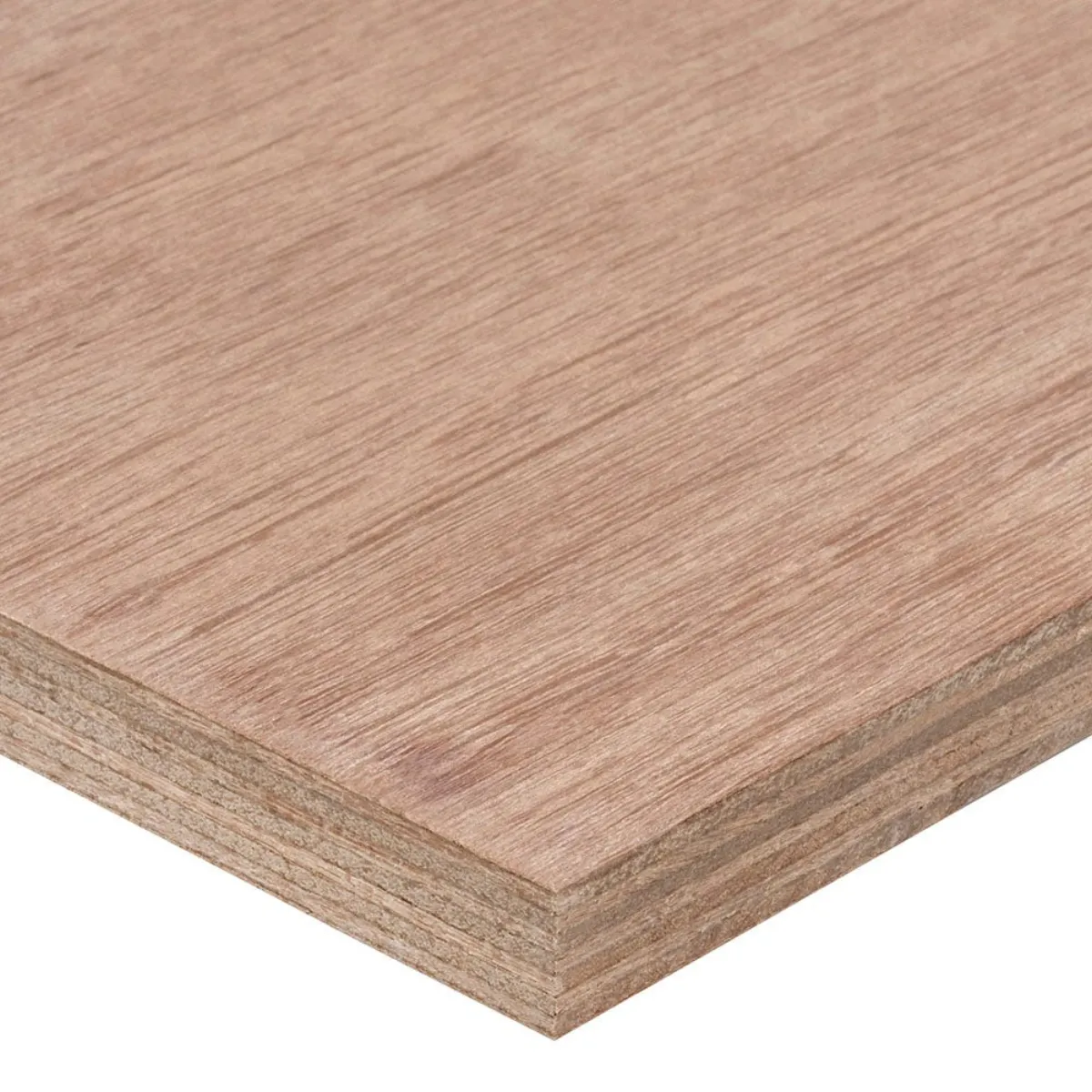Corner of a genuine marine plywood board showing tight, void-free laminations